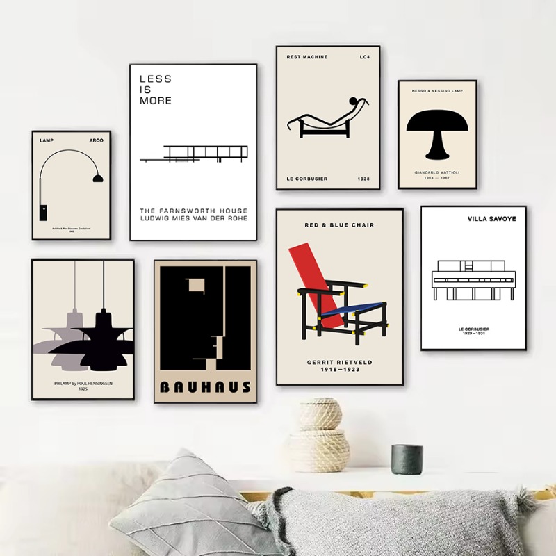 Interior Design Ideas - Классический Дом Фарсворта Баухаус Дизайн Абстрактная