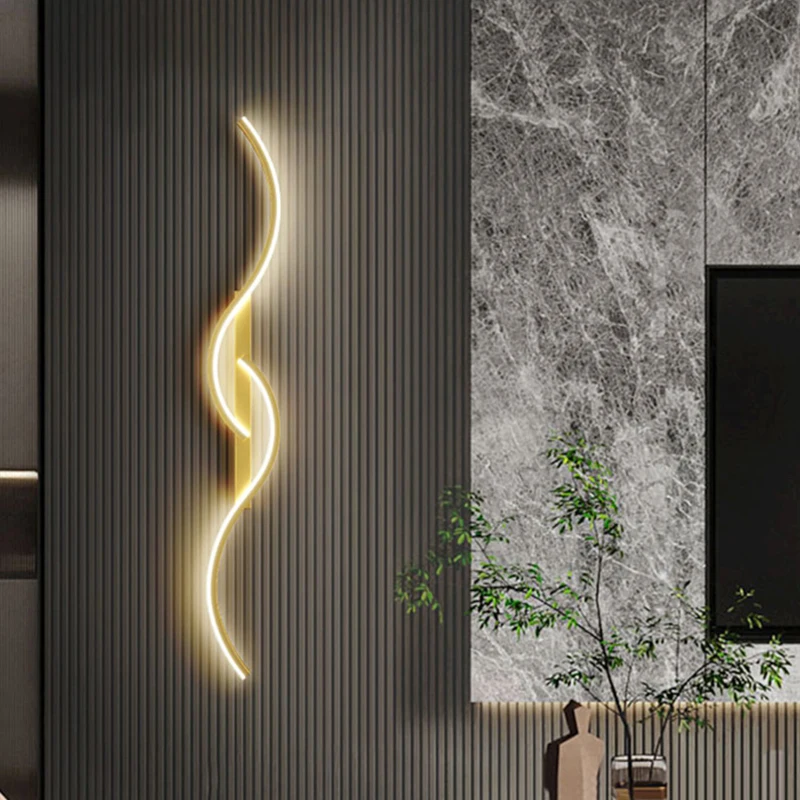 Interior Design Gold - Современный светодиодный настенный светильник для гостиной,