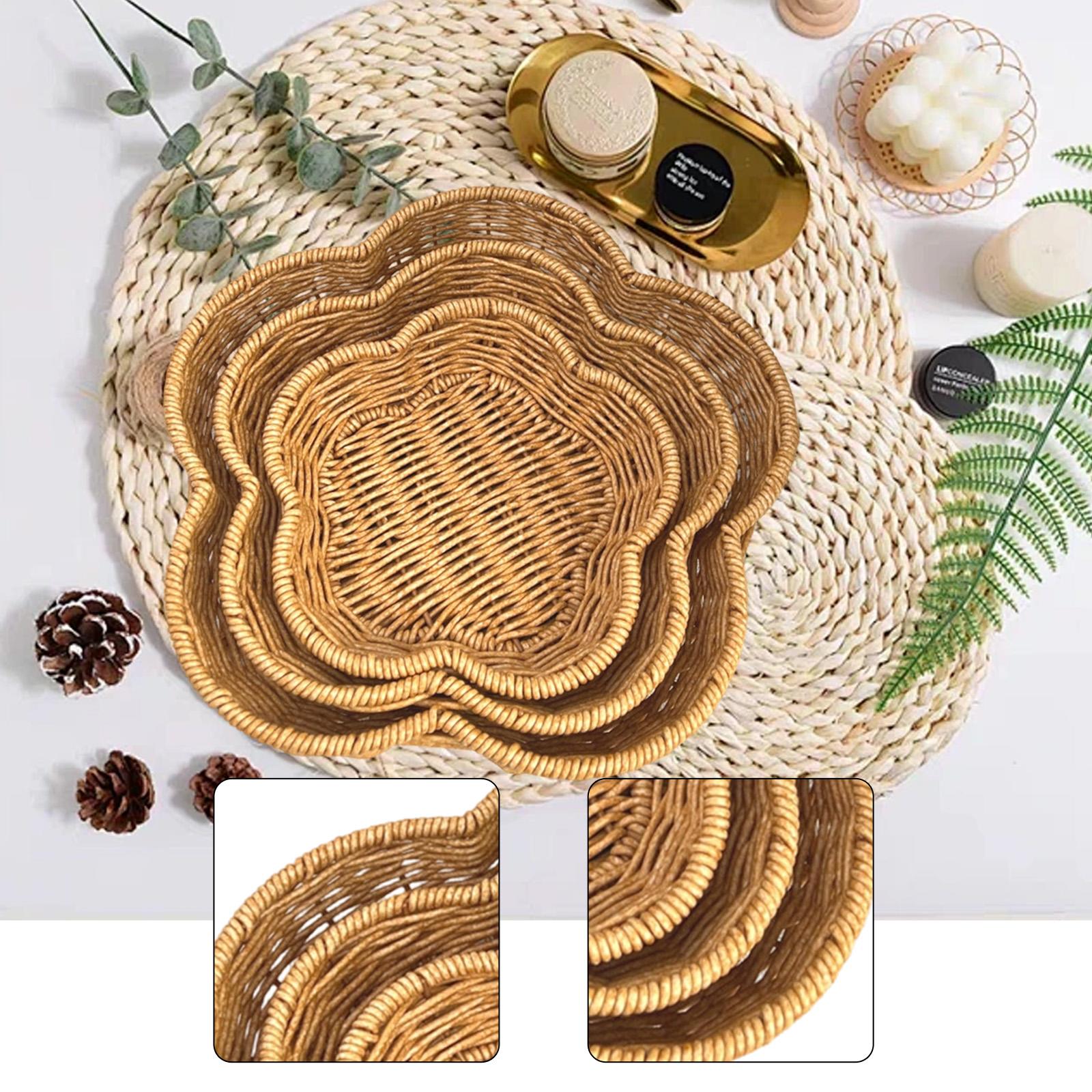 Woven Basket Set - Набор плетеных корзин для закусок из