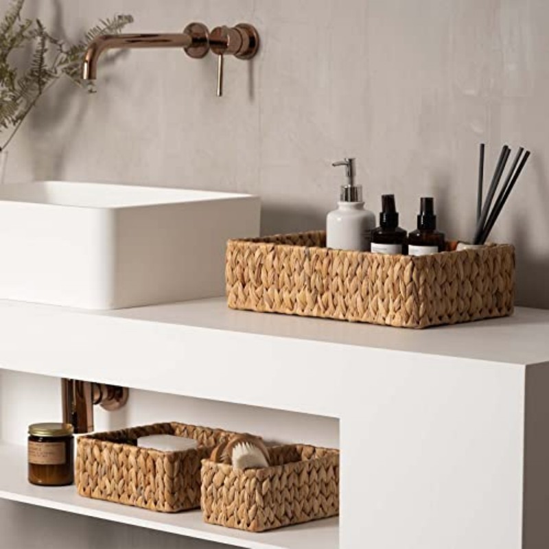 Woven Basket Set - Плетеные корзины для организации хранения, набор