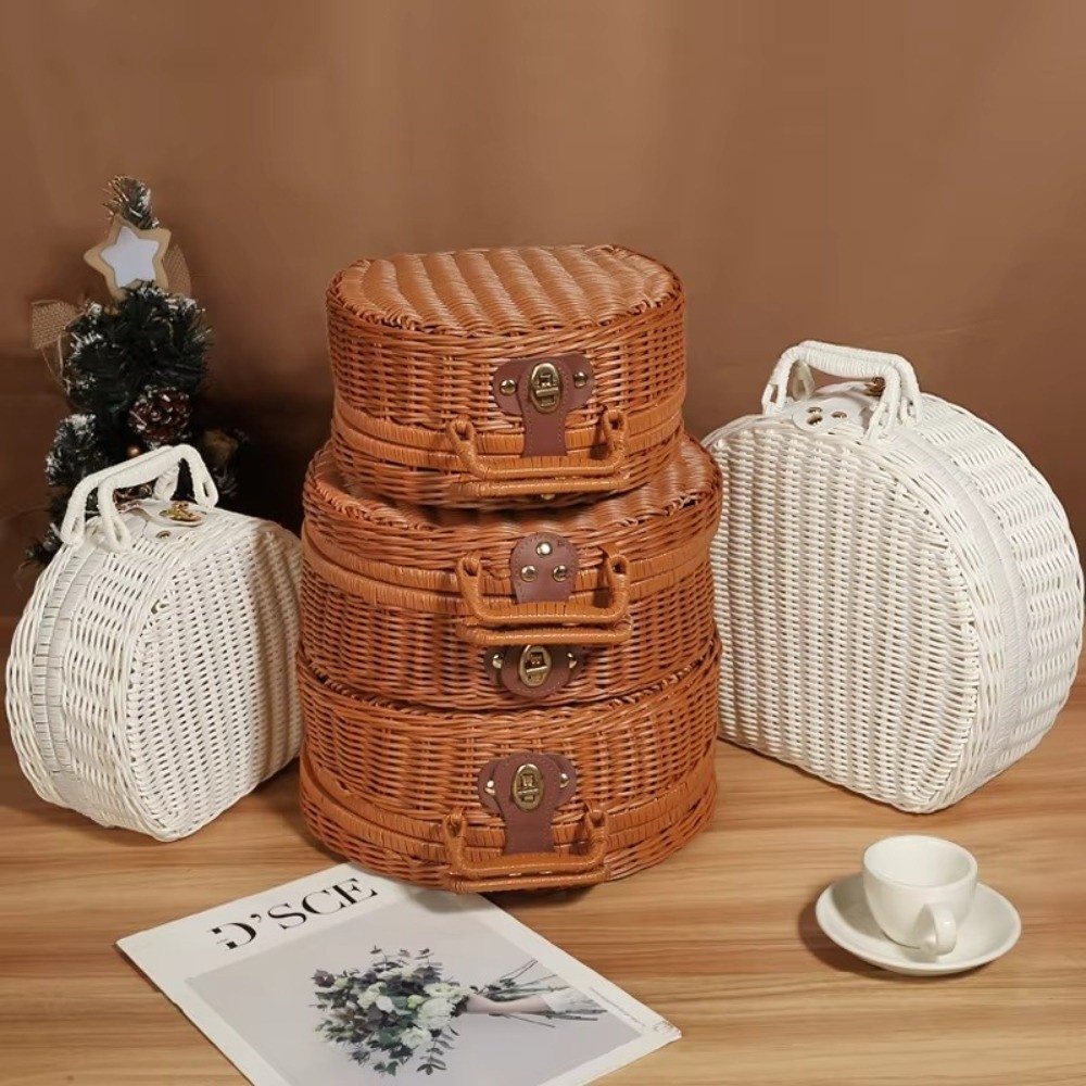 Креативная круглая плетеная ко – обзор и цена Woven Basket Set