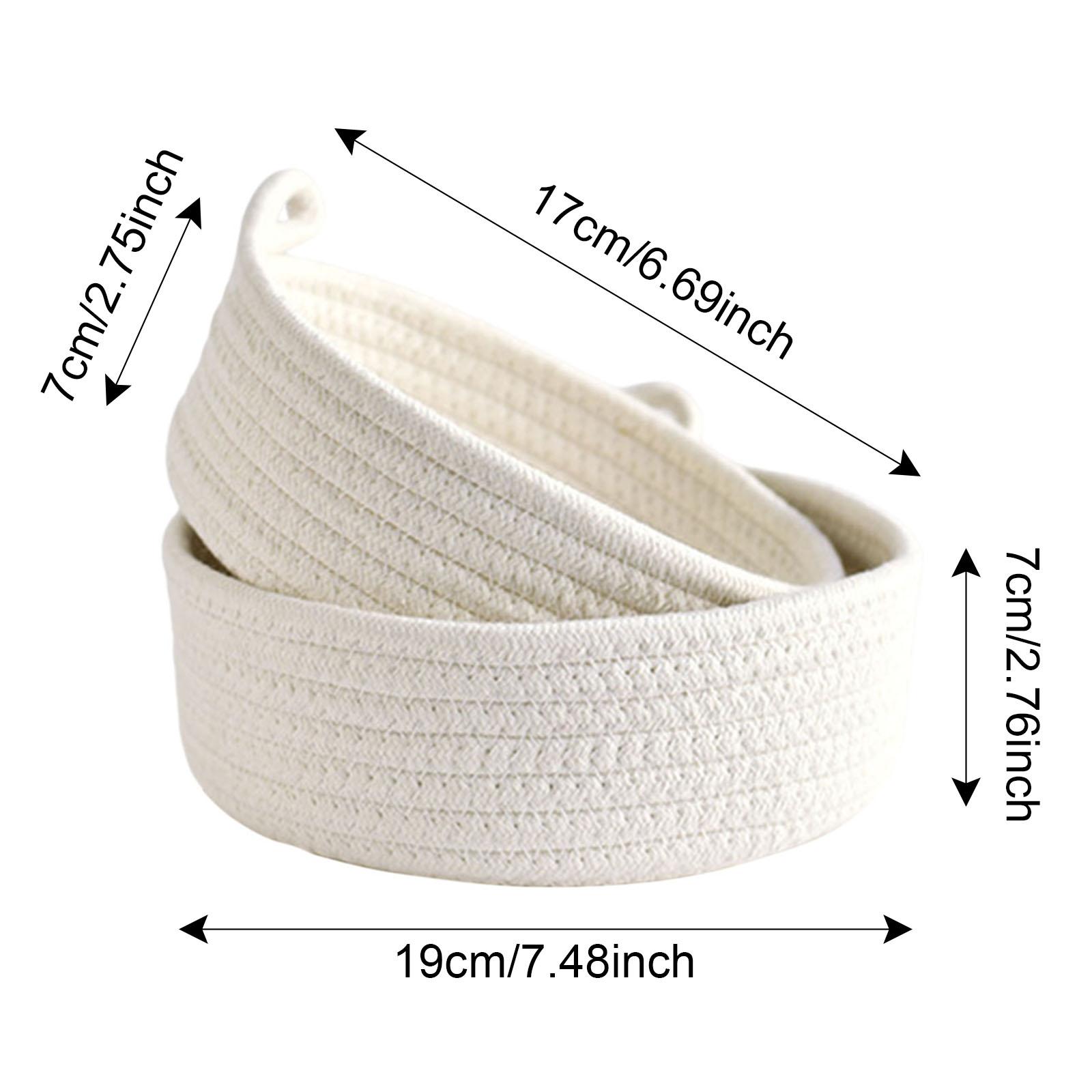 Круглые небольшие плетеные кор – обзор и цена Woven Basket Set