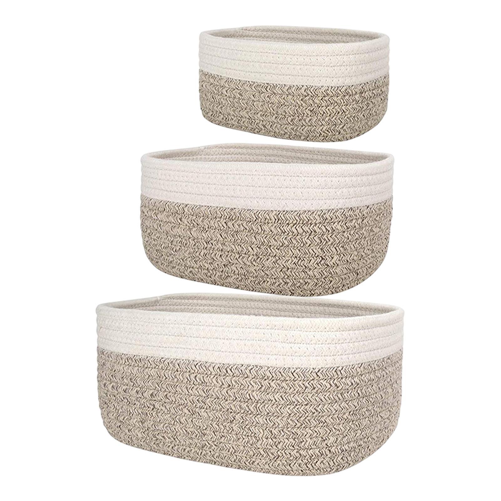 Хлопковая корзина-органайзер п – обзор и цена Woven Basket Set